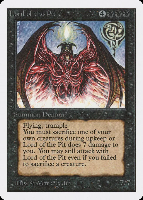 Lord of the Pit, Unlimited Edition #115