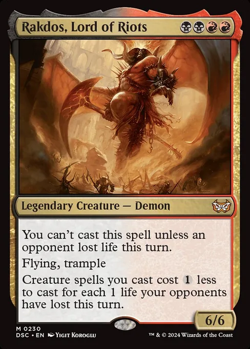 Rakdos, Lord of Riots, Duskmourn: House of Horror Commander #230