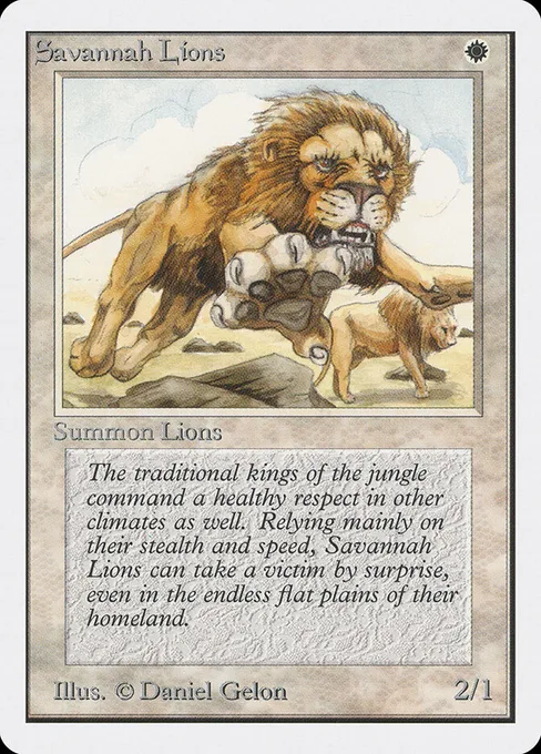 Savannah Lions, Unlimited Edition #39