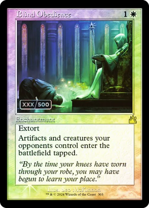 Blind Obedience, Ravnica Remastered #303z