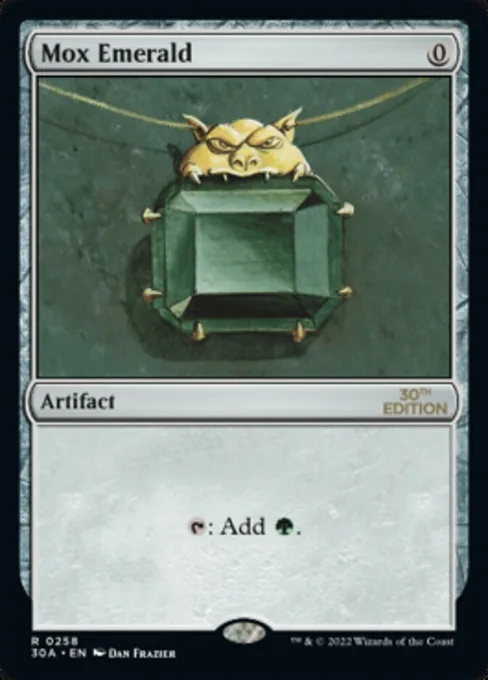 Mox Emerald, 30th Anniversary Edition #258