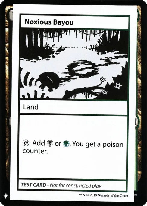 Noxious Bayou, Mystery Booster Playtest Cards 2019 #118
