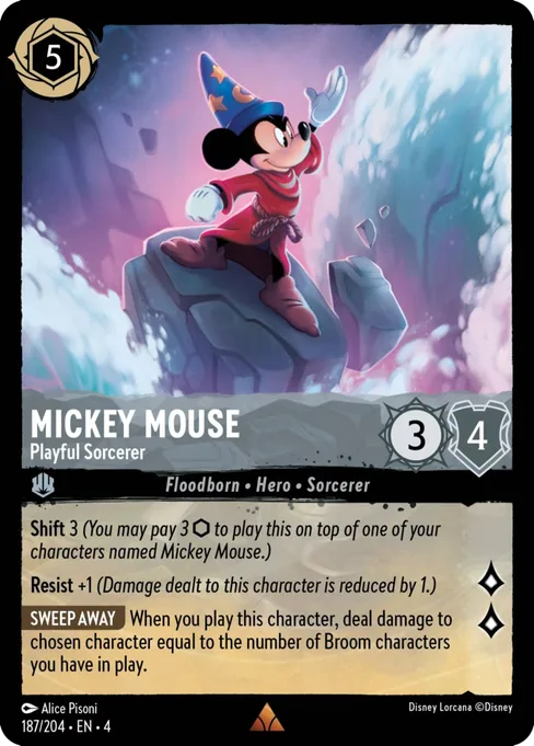 Mickey Mouse - Playful Sorcerer, Ursula's Return #187