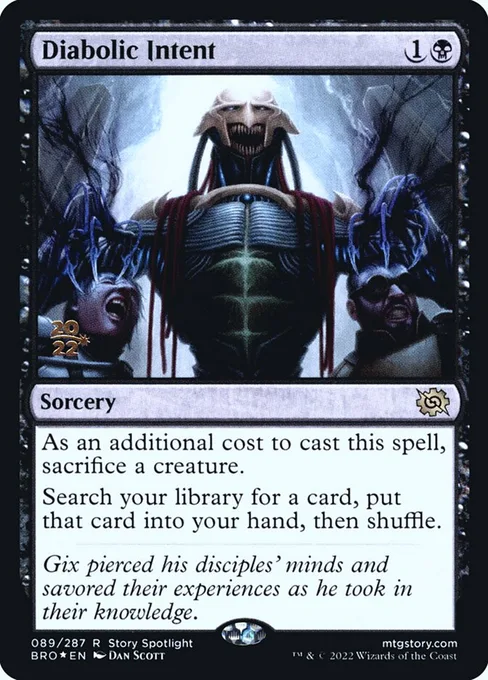 Diabolic Intent, The Brothers' War Promos #89s