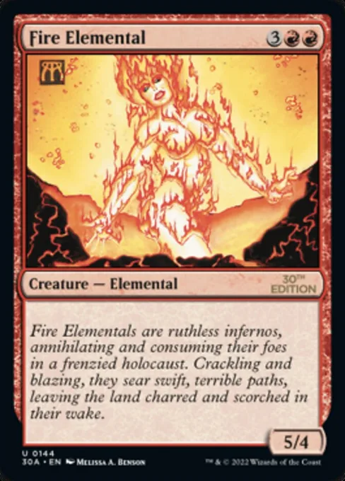 Fire Elemental, 30th Anniversary Edition #144