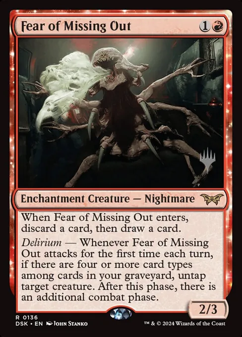 Fear of Missing Out, Duskmourn: House of Horror Promos #136p