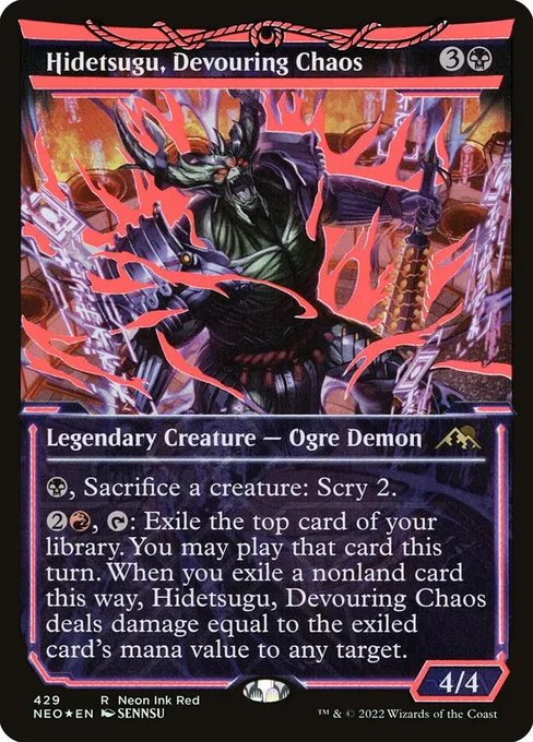 Hidetsugu, Devouring Chaos, Kamigawa: Neon Dynasty #429