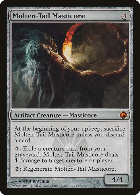 Molten-Tail Masticore, Scars of Mirrodin #177