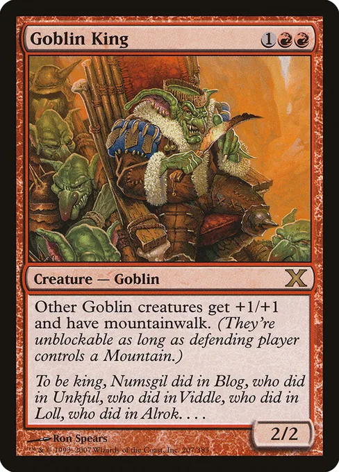 Goblin King, Tenth Edition #207