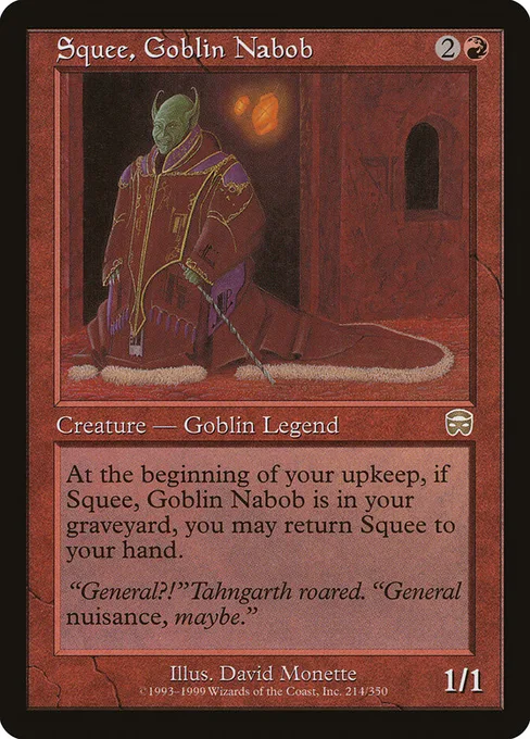 Squee, Goblin Nabob, Mercadian Masques #214
