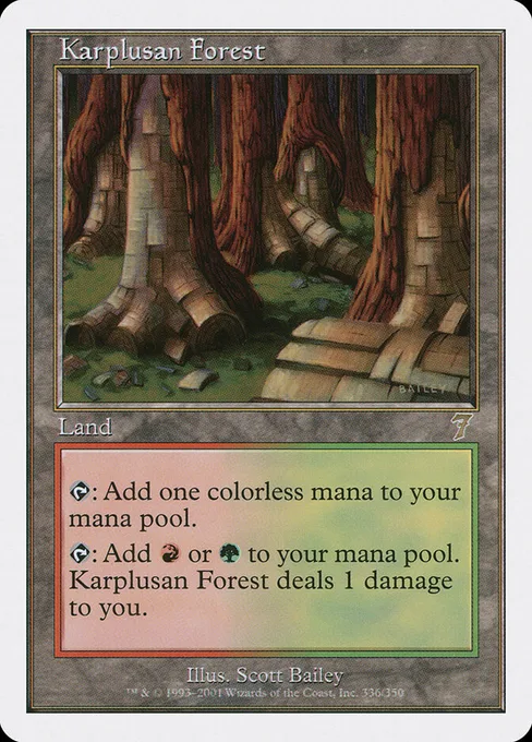 Karplusan Forest, Seventh Edition #336
