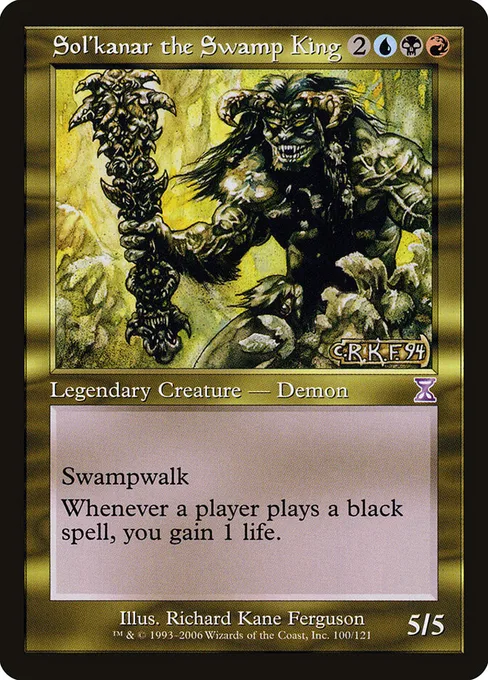 Sol'kanar the Swamp King, Time Spiral Timeshifted #100
