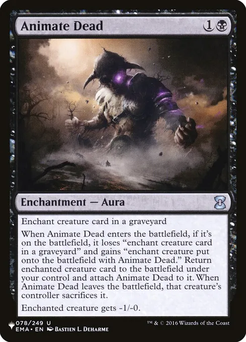 Animate Dead, The List #EMA-78