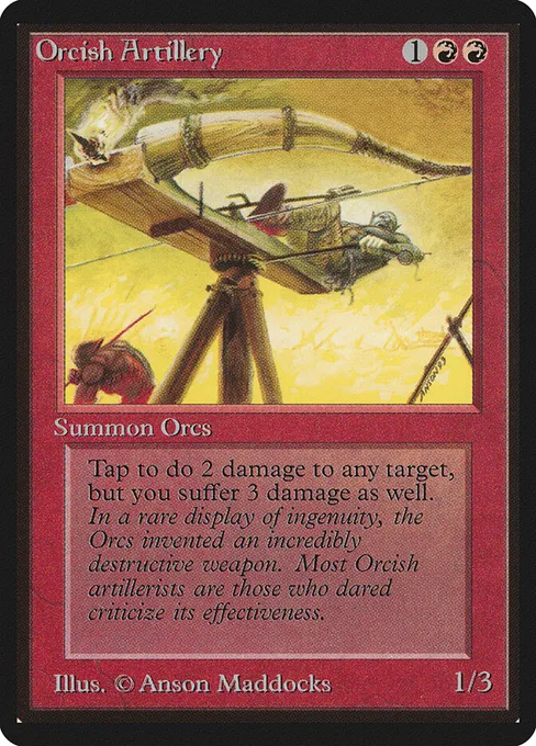 Orcish Artillery, Limited Edition Beta #166