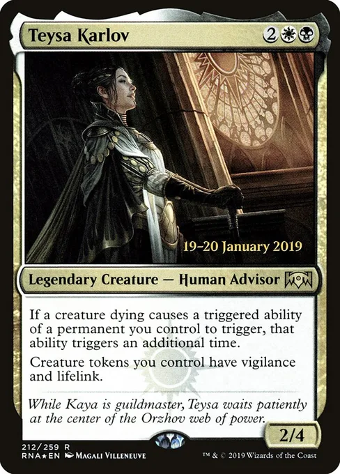 Teysa Karlov, Ravnica Allegiance Promos #212s