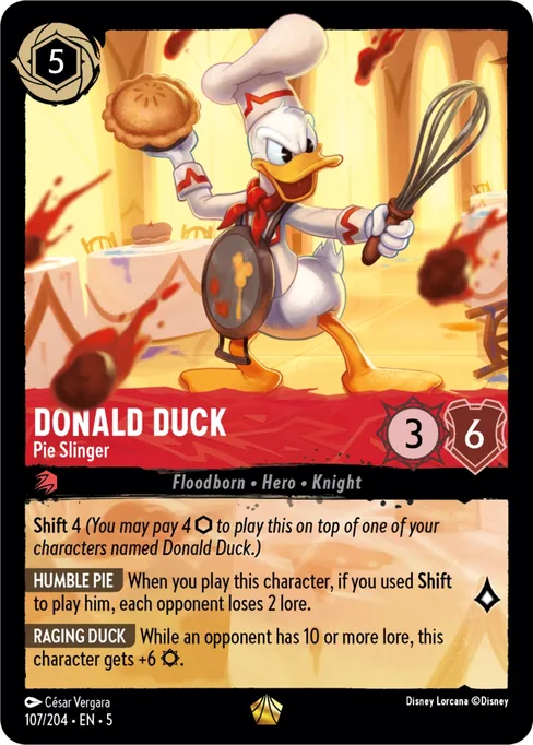 Donald Duck - Pie Slinger, Shimmering Skies #107