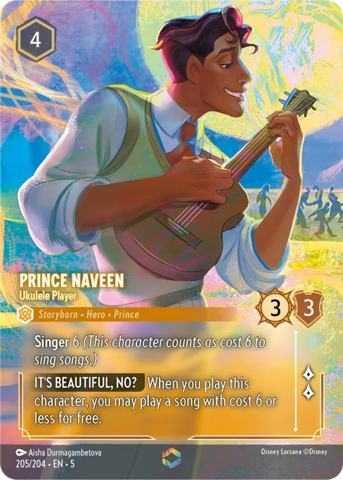 Prince Naveen - Ukulele Player, Shimmering Skies #205