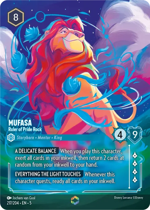 Mufasa - Ruler of Pride Rock, Shimmering Skies #217