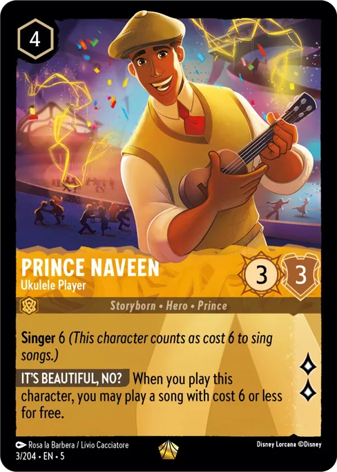 Prince Naveen - Ukulele Player, Shimmering Skies #3