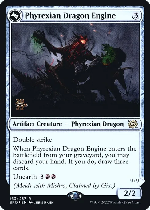 Phyrexian Dragon Engine, The Brothers' War Promos #163s