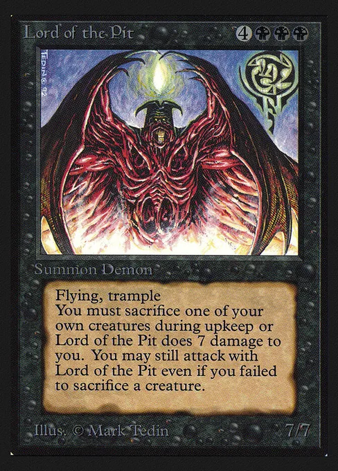 Lord of the Pit, Intl. Collectors' Edition #115