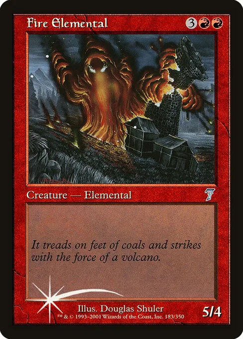 Fire Elemental, Seventh Edition #183★