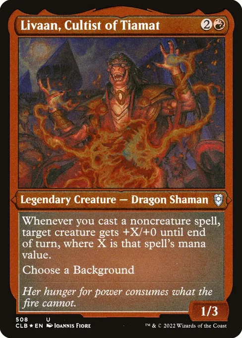 Livaan, Cultist of Tiamat, Commander Legends: Battle for Baldur's Gate #508