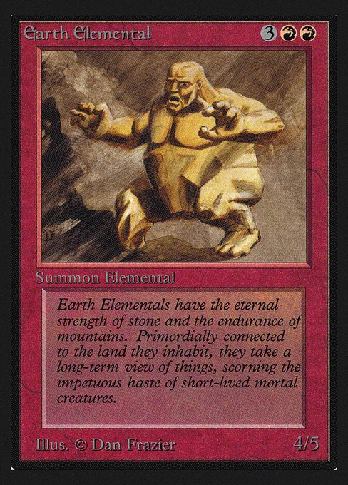 Earth Elemental, Intl. Collectors' Edition #145