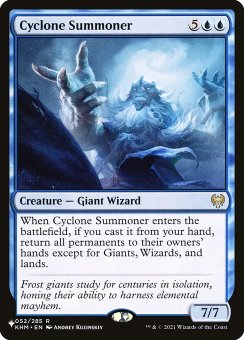 Cyclone Summoner, The List #KHM-52