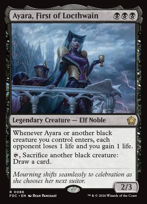 Ayara, First of Locthwain, Foundations Commander #86