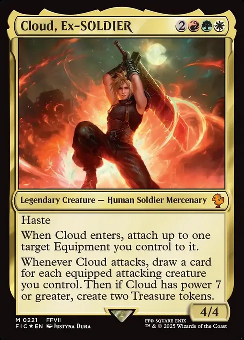 Cloud, Ex-SOLDIER, Final Fantasy Commander #221