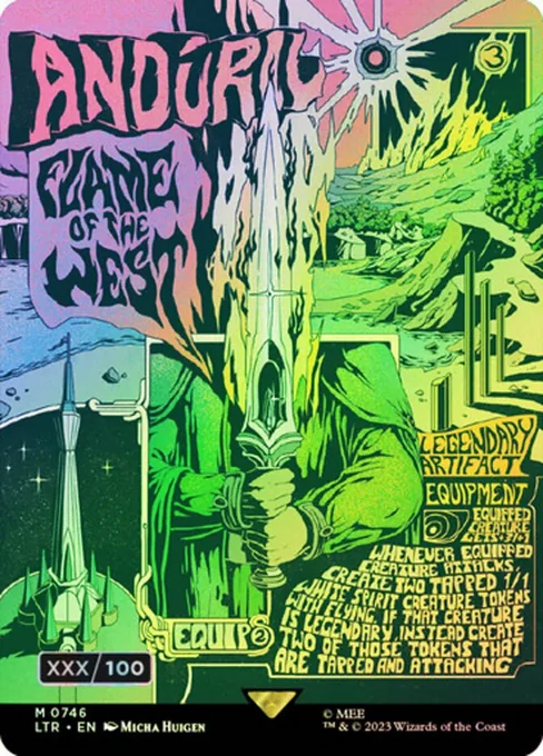 Andúril, Flame of the West, The Lord of the Rings: Tales of Middle-earth #746z