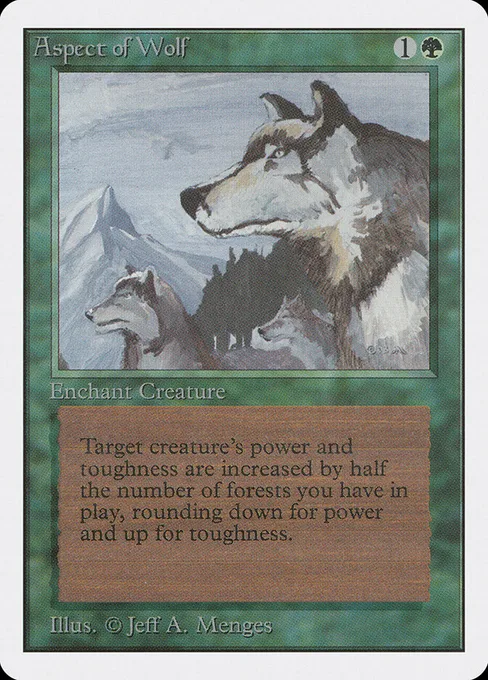 Aspect of Wolf, Unlimited Edition #185