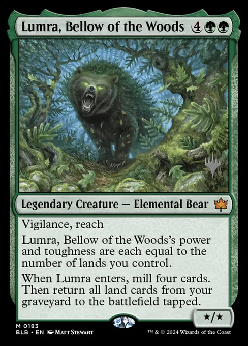 Lumra, Bellow of the Woods, Bloomburrow Promos #183p