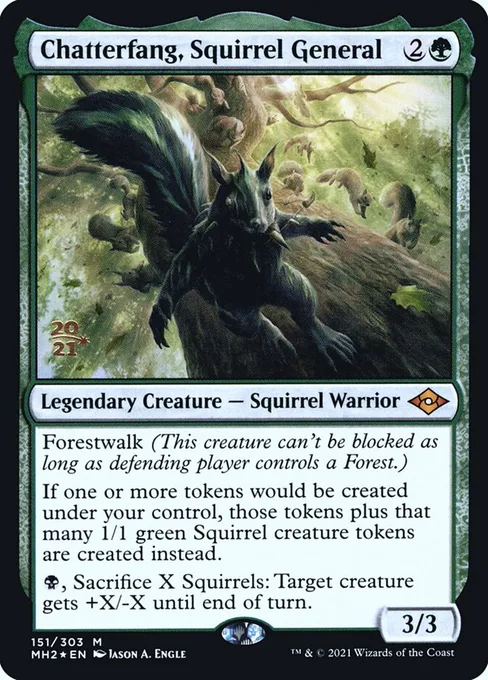 Chatterfang, Squirrel General, Modern Horizons 2 Promos #151s