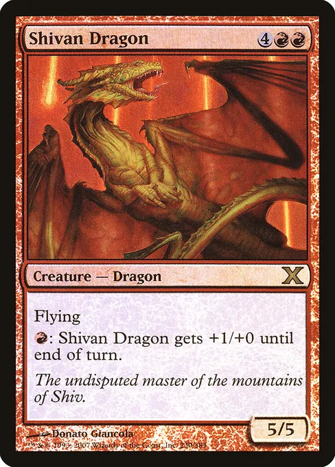Shivan Dragon, Tenth Edition #230★