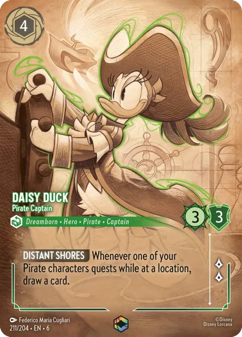 Daisy Duck - Pirate Captain, Azurite Sea #211