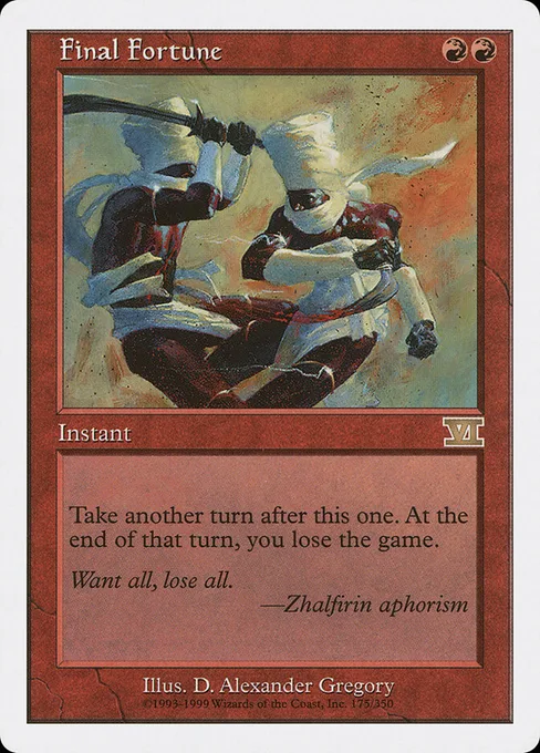 Final Fortune, Classic Sixth Edition #175