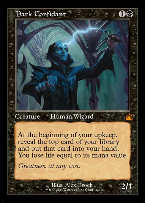 Dark Confidant, Ravnica Remastered #323