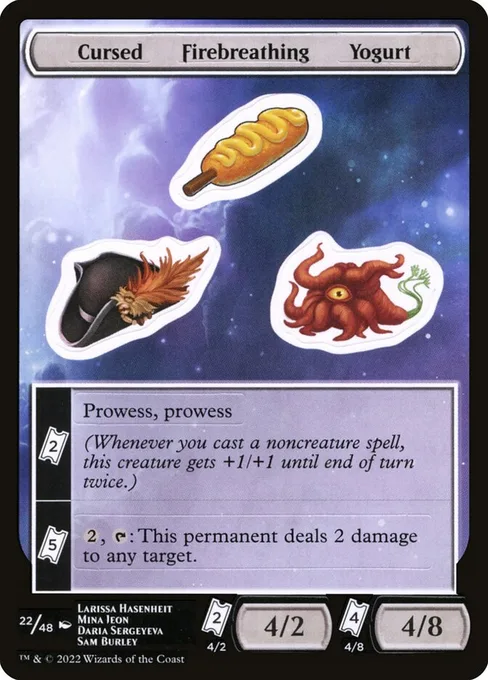 Cursed Firebreathing Yogurt, Unfinity Sticker Sheets #22