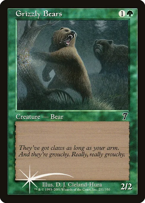 Grizzly Bears, Seventh Edition #251★