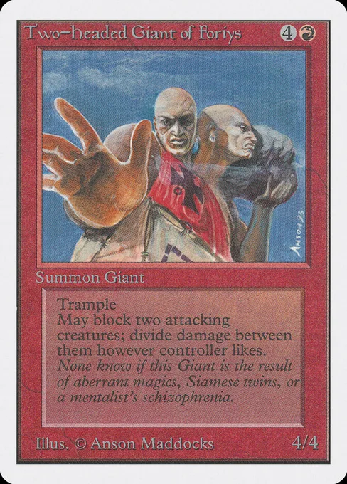 Two-Headed Giant of Foriys, Unlimited Edition #180