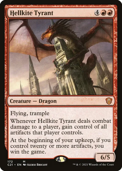 Hellkite Tyrant, Commander 2021 #172
