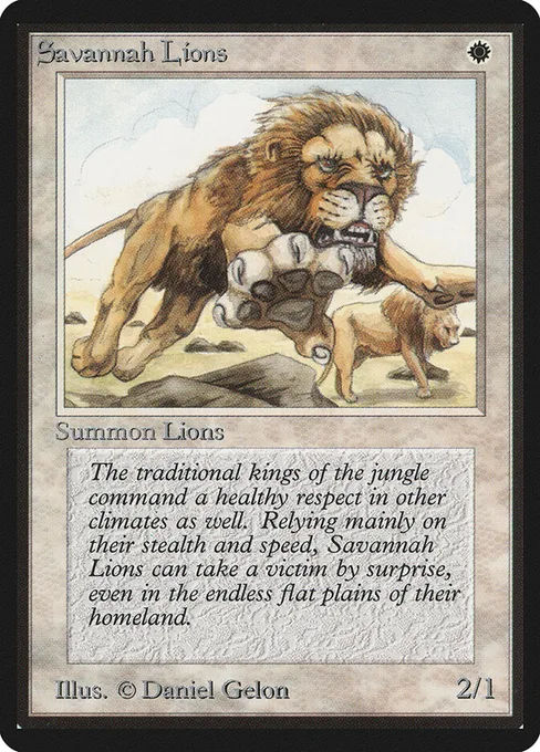 Savannah Lions, Limited Edition Beta #39