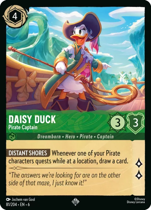 Daisy Duck - Pirate Captain, Azurite Sea #81