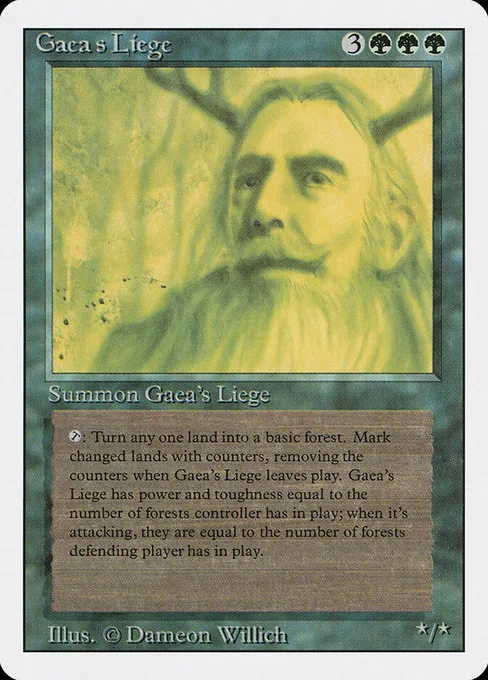 Gaea's Liege, Revised Edition #198