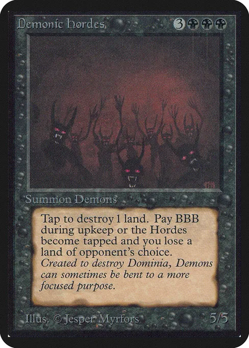 Demonic Hordes, Limited Edition Alpha #103