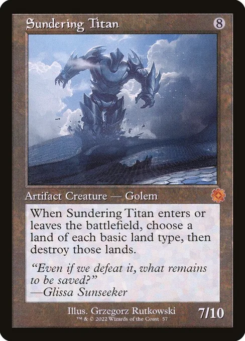 Sundering Titan, The Brothers' War Retro Artifacts #57