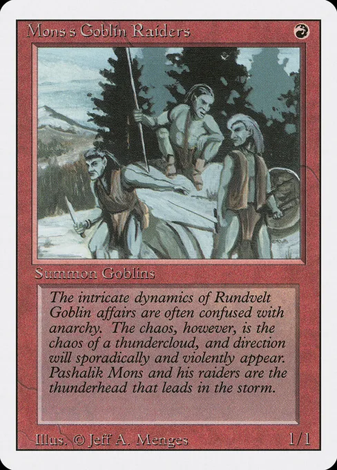 Mons's Goblin Raiders, Revised Edition #167