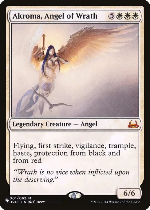 Akroma, Angel of Wrath, The List #DVD-1